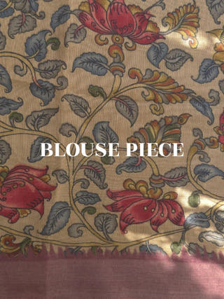 Plum Magic Chanderi Kalamkari Saree