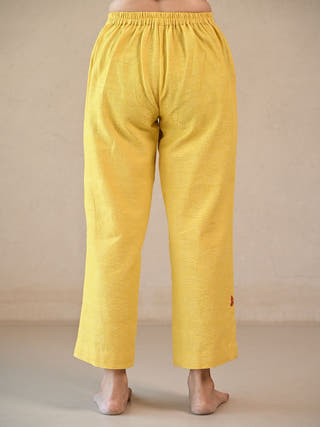 Straight-Cut Pants with Patch Pockets