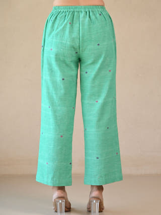 Straight-Cut Pants with Patch Pockets