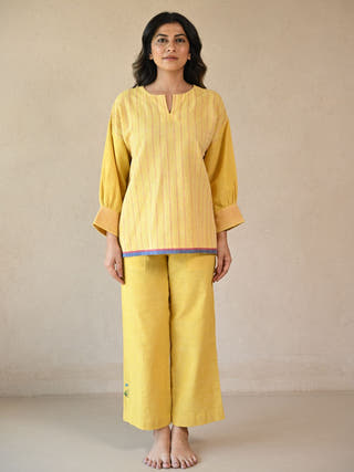 Twilight Square-Cut Tunic with Cuff Detailing