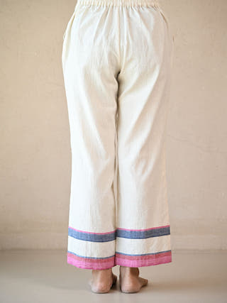 Straight-Cut Pants with Pocket Detail