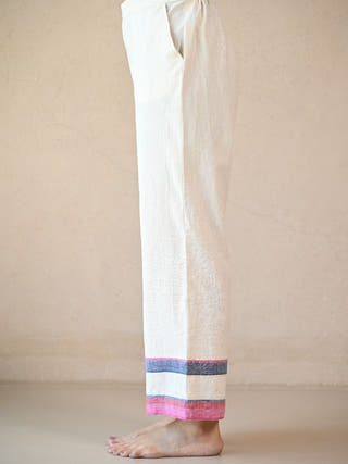 Straight-Cut Pants with Pocket Detail