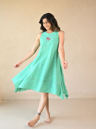 Butterfly Bias-Cut Dress