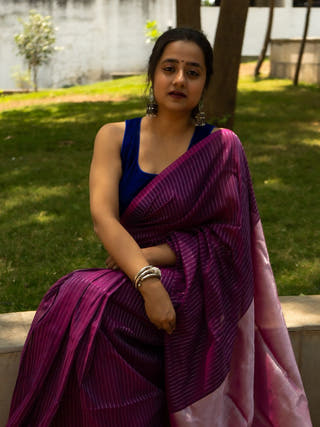 Wine Taare Sitare Saree