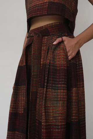 Harvest Handblock Printed Skirt