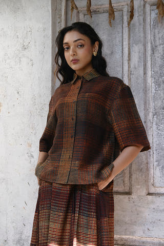 Harvest Handwoven Silk Shirt