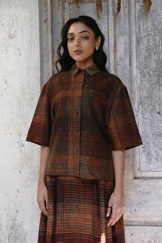 Harvest Handwoven Silk Shirt
