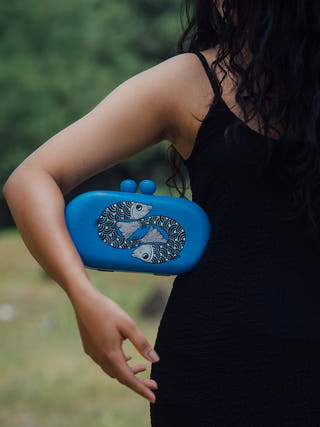 Machlee Clutch Azure Riti