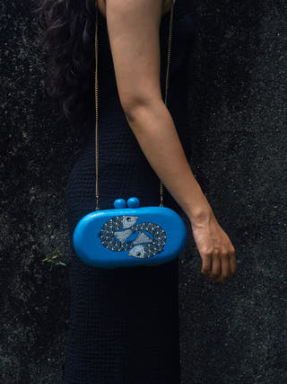 Machlee Clutch Azure Riti