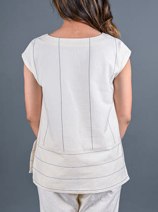 Natural White Comfort Fit Tunic Rang Creations