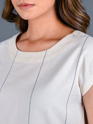 Natural White Comfort Fit Tunic Rang Creations