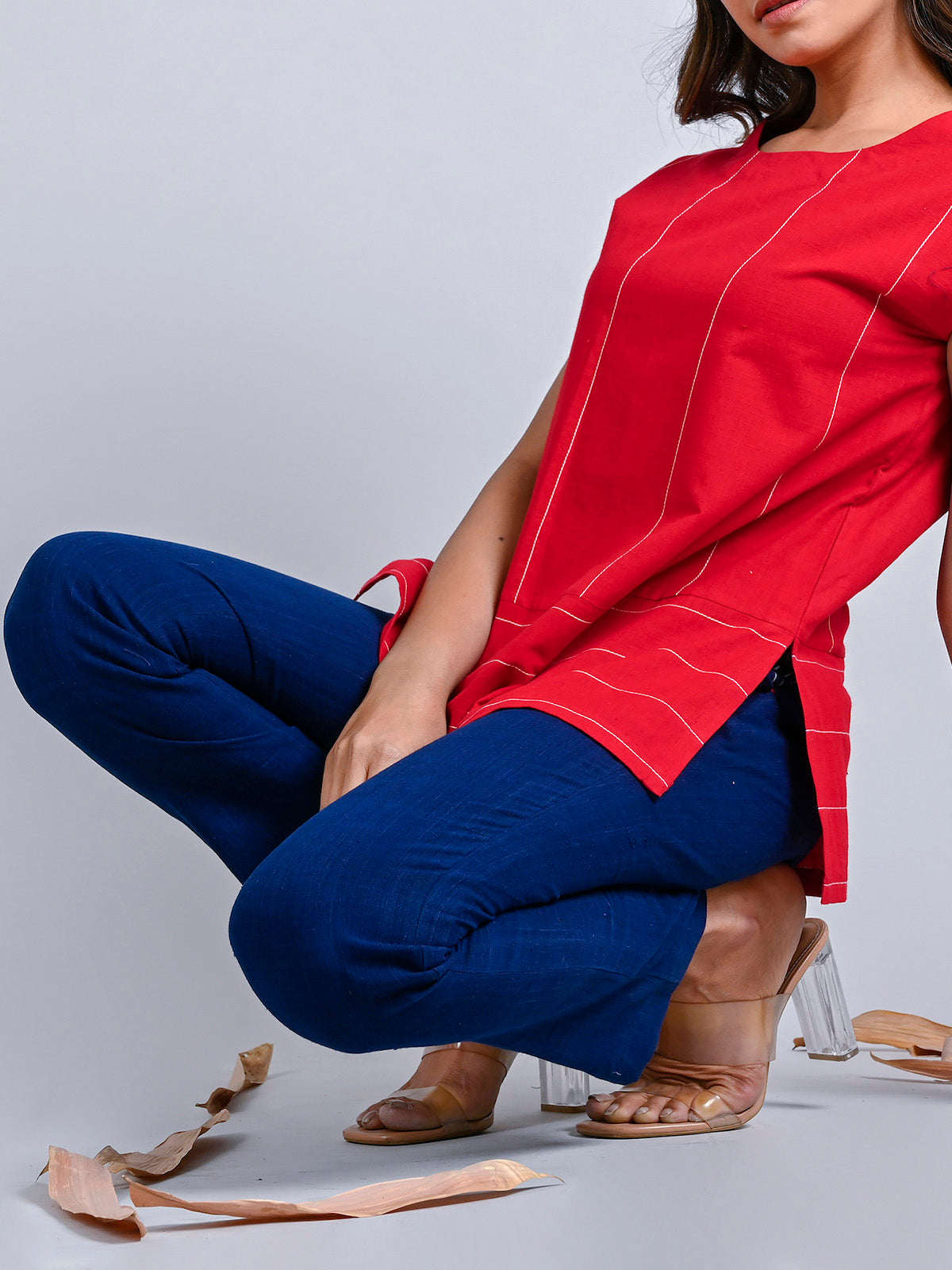 Cherry Red Comfort Fit Tunic