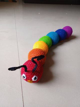 Amigurumi Rainbow Caterpillar Crochet The Hobbyt