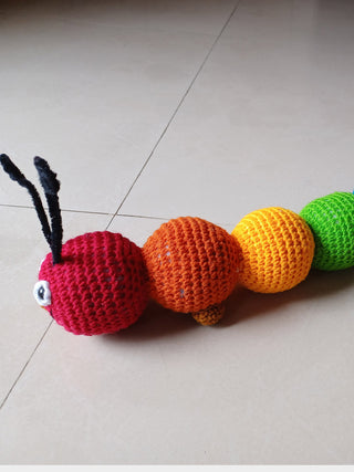 Amigurumi Rainbow Caterpillar Crochet The Hobbyt