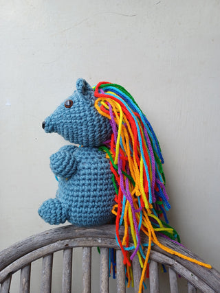 Amigurumi Rainbow Hedgehog Crochet The Hobbyt