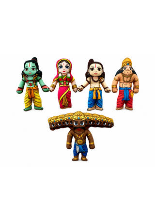 Ramayana Plush Dolls | Set of 5