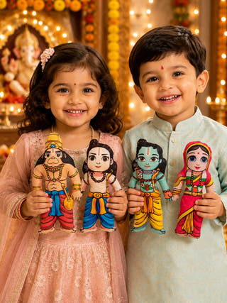 Ramayana Plush Dolls | Set of 5