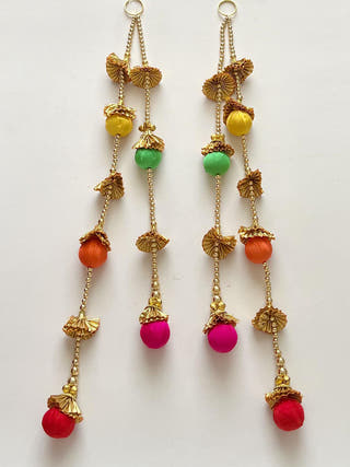 Rimjhim Festive Gota Door Hangings Little Canvas