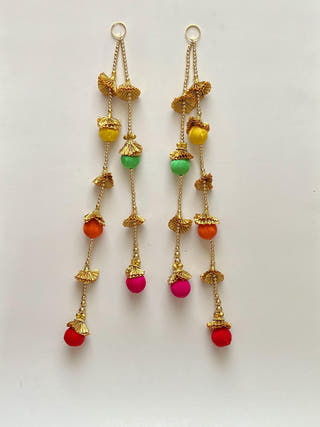 Rimjhim Festive Gota Door Hangings Little Canvas