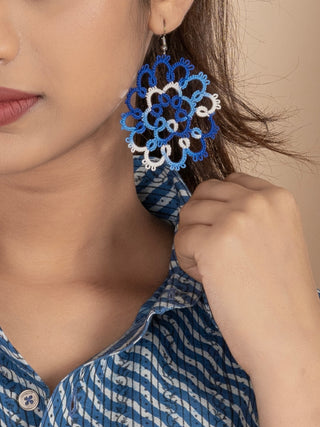 Indigo Sky Symphony Earrings Knots to Node