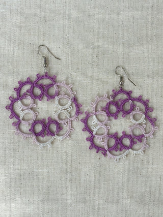 Lavender Whispers Earrings Knots to Node