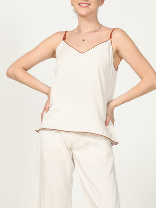 Timeless Co Ord Set   Oragne and Off white Saltpetre