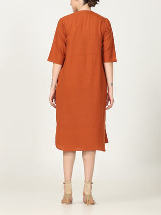 Elegant Co Ord Set    Olive And Orange Saltpetre