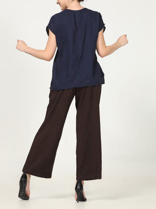 Elegant Co Ord Set   Navy And Coffee Saltpetre