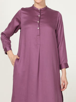 Classic Modal Front Pleat Top Olive