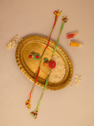 Ananya Muticolored Rakhi - Set of 2