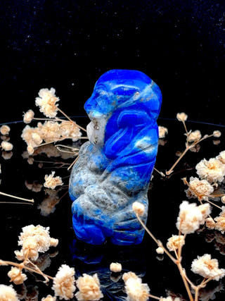 Lapis Lazuli Laughing Buddha