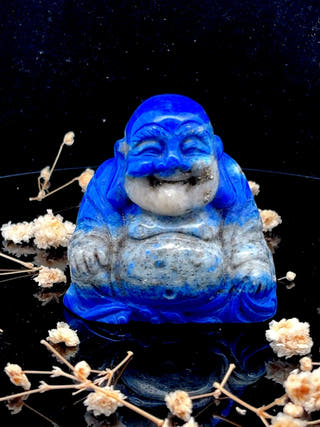 Lapis Lazuli Laughing Buddha