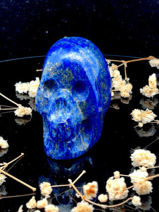 Lapis Lazuli Crystal Skull