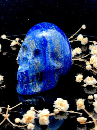 Lapis Lazuli Crystal Skull