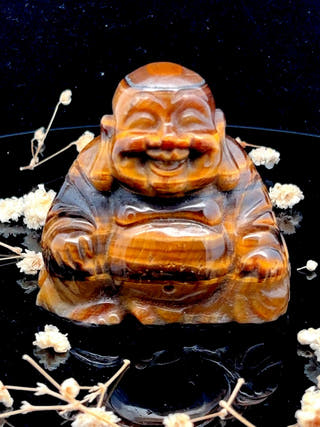 Tiger Eye Laughing Buddha
