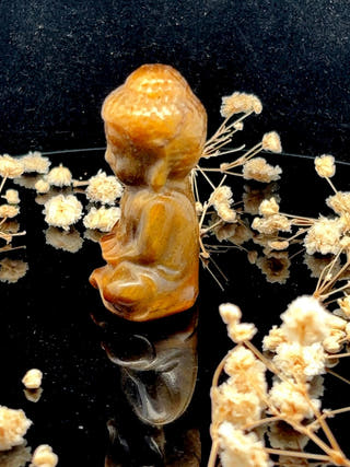 Tiger Eye Sitting Buddha