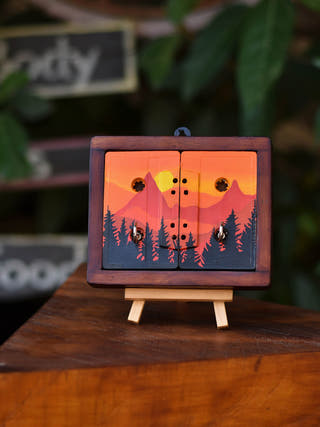 Sunset Mini Key Keyholder Scrapshala