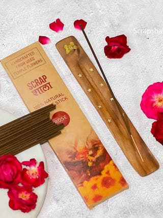 Rose Natural Incense Stick Gift Pack Scrapshala