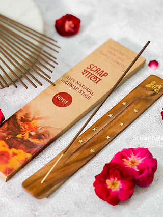 Rose Natural Incense Stick Gift Pack Scrapshala