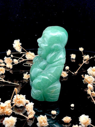 Green Aventurine Laughing Buddha