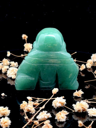 Green Aventurine Laughing Buddha