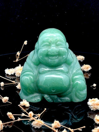 Green Aventurine Laughing Buddha