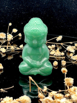 Green Aventurine Sitting Buddha