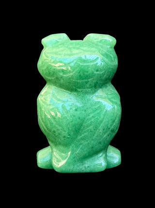 Green Aventurine Owl