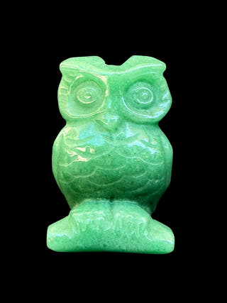 Green Aventurine Owl