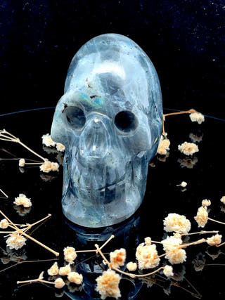 Larvikite Crystal Skull