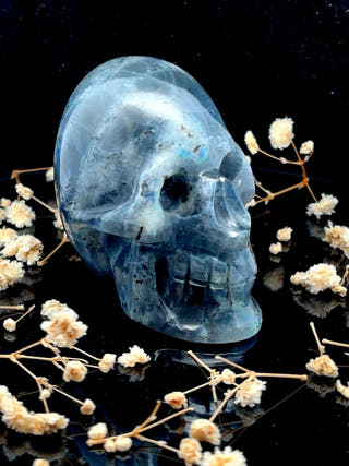 Larvikite Crystal Skull