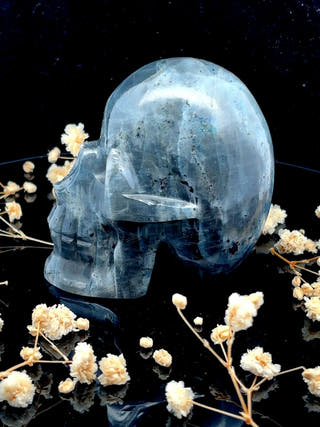 Larvikite Crystal Skull