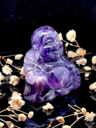 Amethyst Laughing Buddha