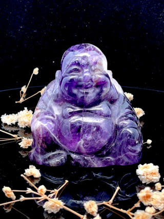 Amethyst Laughing Buddha